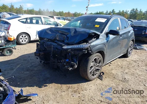 2022 Hyundai Kona N Line из США, поврежденный, VIN KM8K3CA3XNU862437